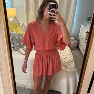 KOCH smocked mini dress